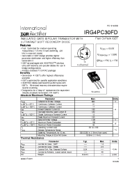 Datasheet IRG4PC30FD manufacturer IRF