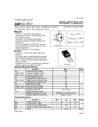 Datasheet IRG4PC30UD manufacturer IRF