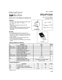 Datasheet IRG4PH30 manufacturer IRF
