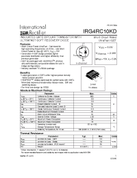 Datasheet IRG4RC10KD manufacturer IRF