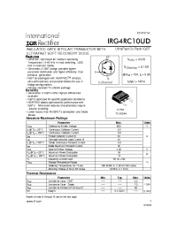 Datasheet IRG4RC10UD manufacturer IRF