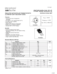 Datasheet IRGP20B120UD-E manufacturer IRF