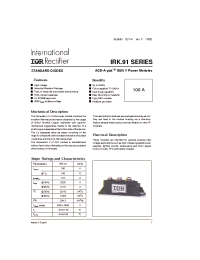 Datasheet IRKD91-10A manufacturer IRF