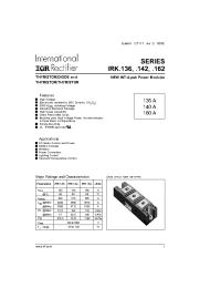 Datasheet IRKL136-08 manufacturer IRF