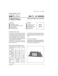 Datasheet IRKT71-06AS90 manufacturer IRF