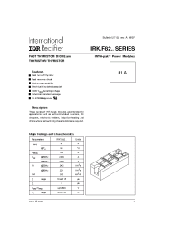 Datasheet IRKTF81-04HL manufacturer IRF