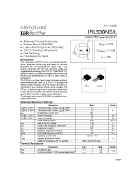Datasheet IRL530NS manufacturer IRF