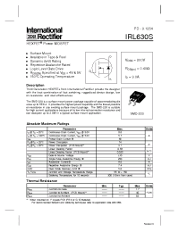 Datasheet IRL630S manufacturer IRF