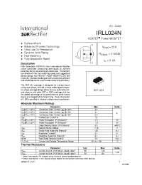 Datasheet IRLL024N manufacturer IRF