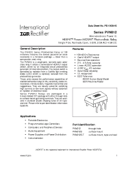 Datasheet PVN012S manufacturer IRF