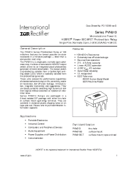 Datasheet PVN013 manufacturer IRF