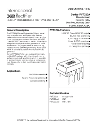 Datasheet PVT322A manufacturer IRF