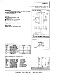 Datasheet 2SA1365 manufacturer Isahaya