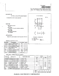 Datasheet 2SC5482 manufacturer Isahaya