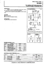 Datasheet MC2850 manufacturer Isahaya