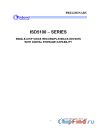 Datasheet I5108S manufacturer ISD