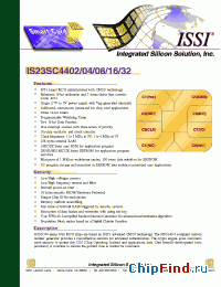 Datasheet IS23SC4408 manufacturer ISSI