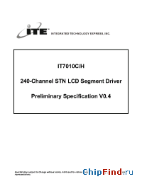 Datasheet IT7010C manufacturer ITE