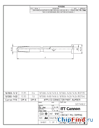 Datasheet 167000-1402 manufacturer ITT