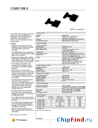 Datasheet CCM01-2064 manufacturer ITT