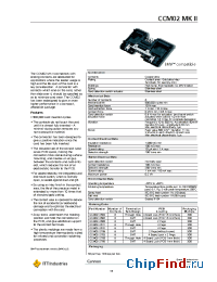 Datasheet CCM02-2504 manufacturer ITT