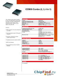 Datasheet CCM05-5784T45 manufacturer ITT
