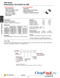 Datasheet KSR221J manufacturer ITT