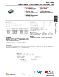 Datasheet KSS231G manufacturer ITT