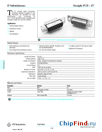 Datasheet PCB-D manufacturer ITT