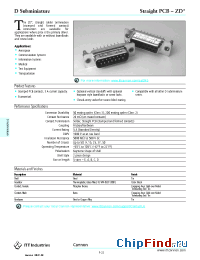 Datasheet PCB-ZD manufacturer ITT