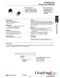Datasheet PTS635 manufacturer ITT