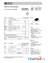 Datasheet 24N60U1S manufacturer IXYS