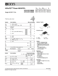 Datasheet 26N90 manufacturer IXYS
