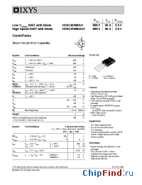 Datasheet 30N60AU1 manufacturer IXYS