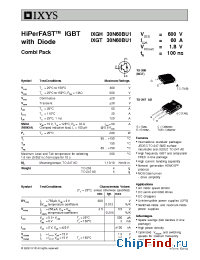 Datasheet 30N60BU1 manufacturer IXYS