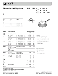 Datasheet CS1250-12IO1 manufacturer IXYS