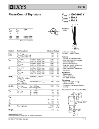 Datasheet CS142-12IO8 manufacturer IXYS