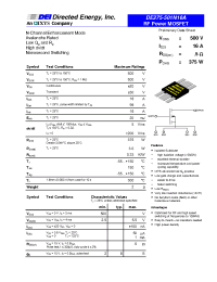 Datasheet DE275-501N16A manufacturer IXYS