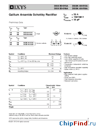 Datasheet DGS20-018A manufacturer IXYS