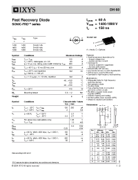 Datasheet DH60-14A manufacturer IXYS
