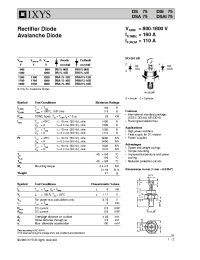 Datasheet DSAI75-18B manufacturer IXYS