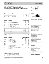 Datasheet DSEC16-06A manufacturer IXYS