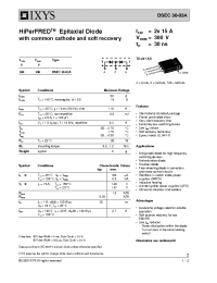Datasheet DSEC30-03A manufacturer IXYS