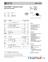 Datasheet DSEP15-03A manufacturer IXYS