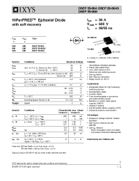 Datasheet DSEP29-06AS manufacturer IXYS