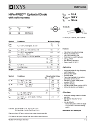 Datasheet DSEP8-03A manufacturer IXYS