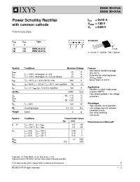 Datasheet DSSK20-015A manufacturer IXYS