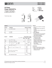 Datasheet FDM21-05QC manufacturer IXYS