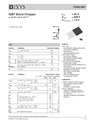 Datasheet FID60-06D manufacturer IXYS