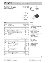 Datasheet FII30-12D manufacturer IXYS
